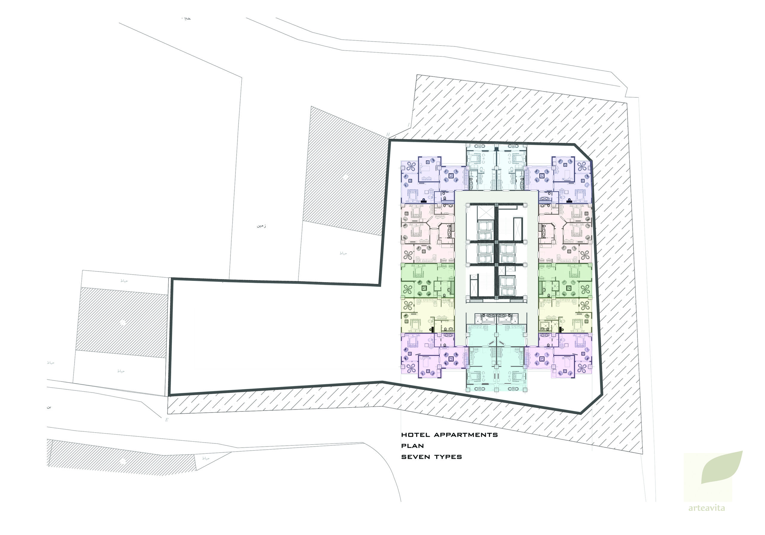 arteavita architecture tower in tehran 33 floor reza khakpour architecture plan (1)