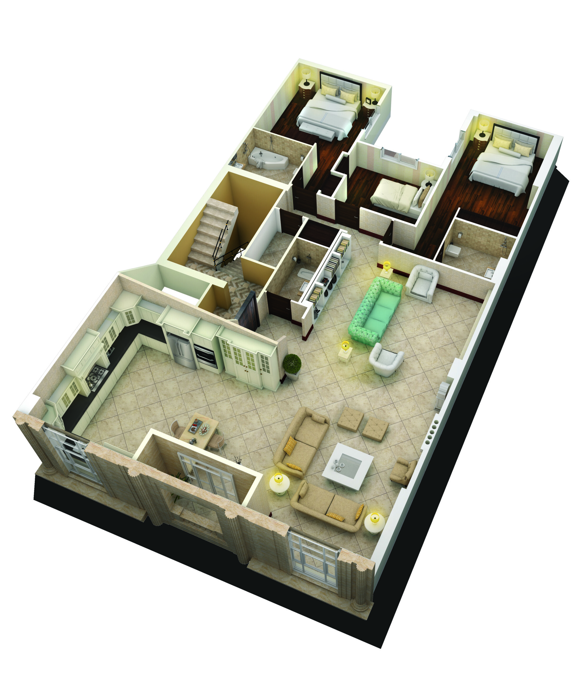 arteavita architecture gisha isometric