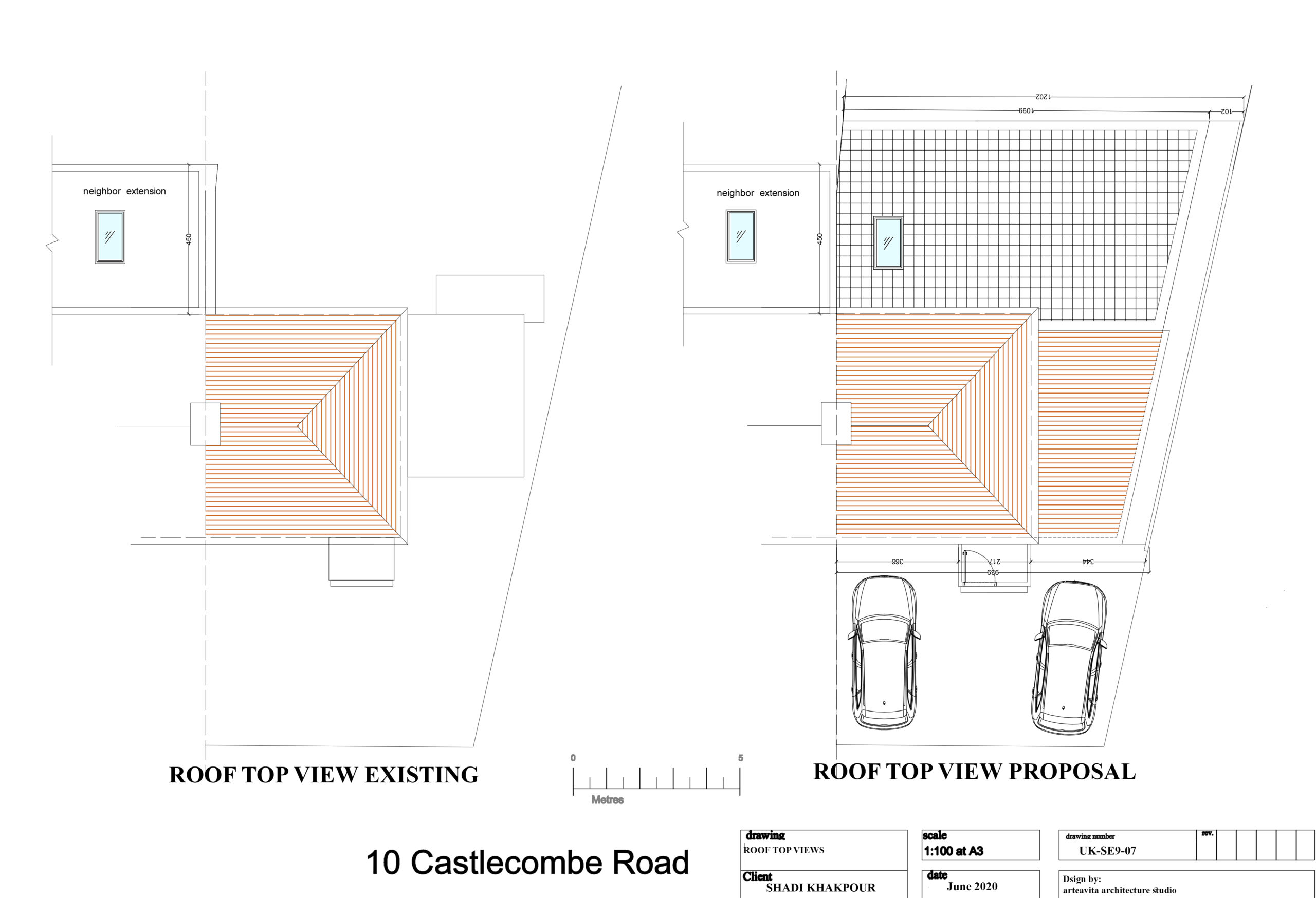 arteavita architecture london villa roof plans