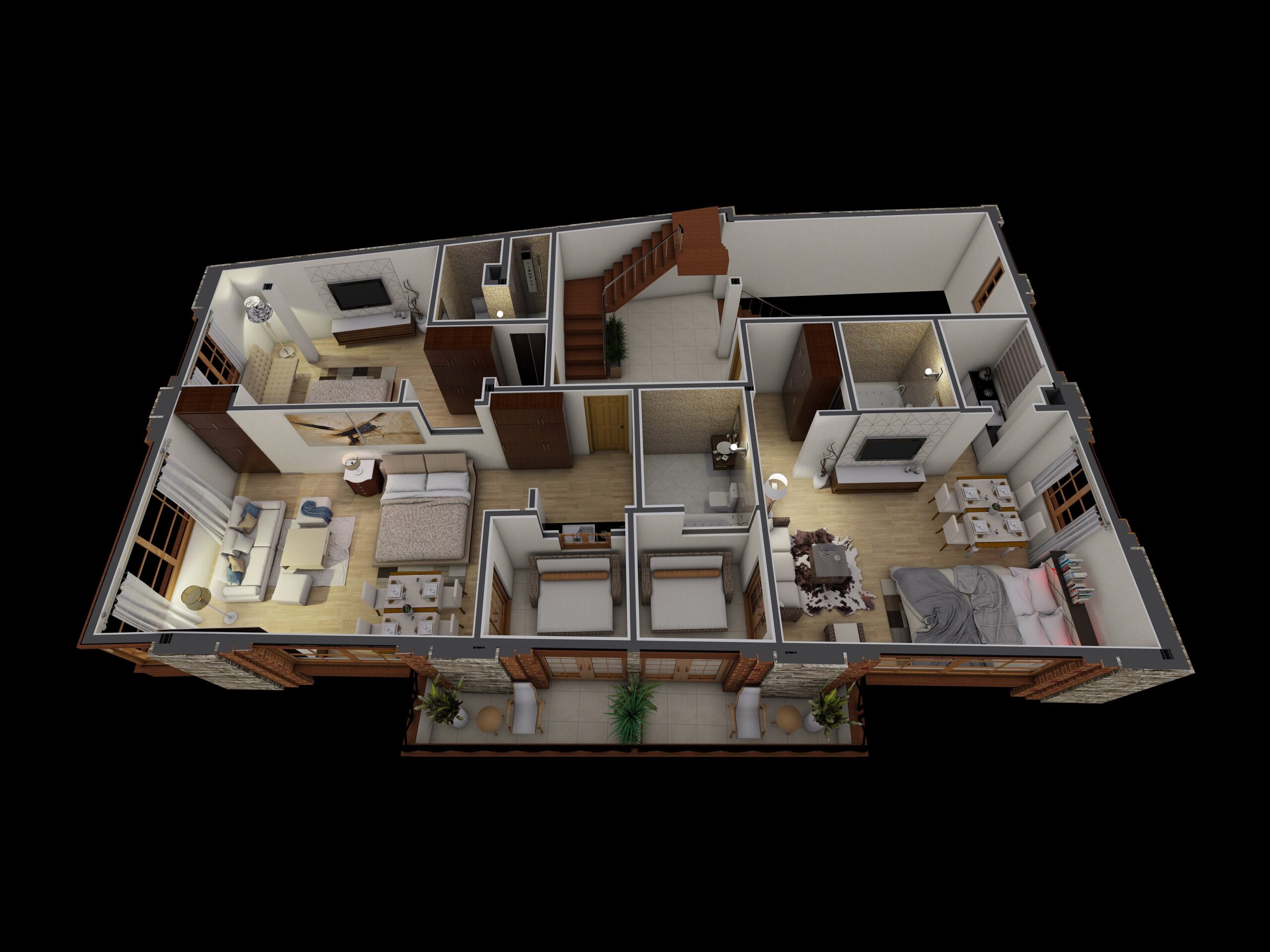 lake villa by arteavita architecture isometric plans (3)